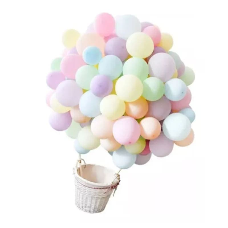 100 pcs Cumpleaños Color Pastel Macaron 10