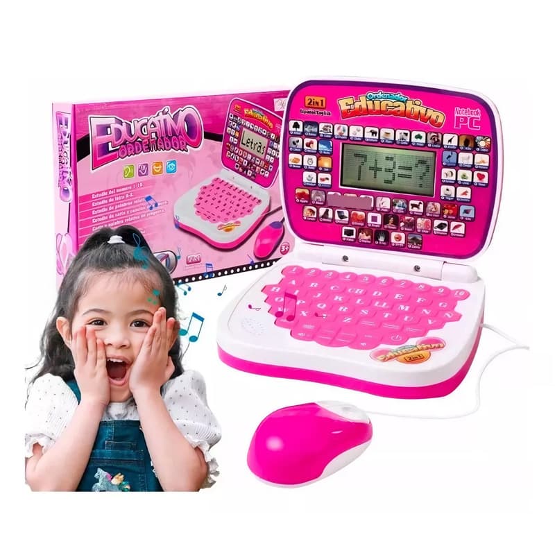 Ordenador Didactico Educativo Para Niños Color Rosa