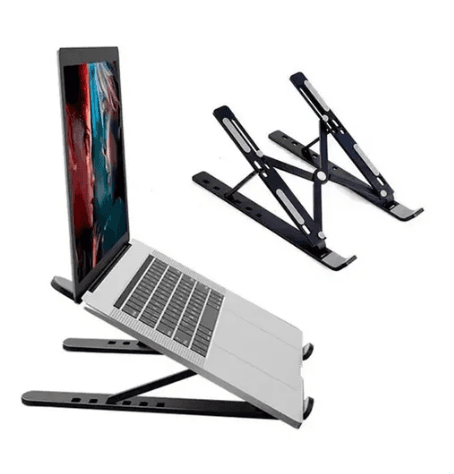 Color Negro Soporte Notebook Tablet Plegable Plastico / Angelstock